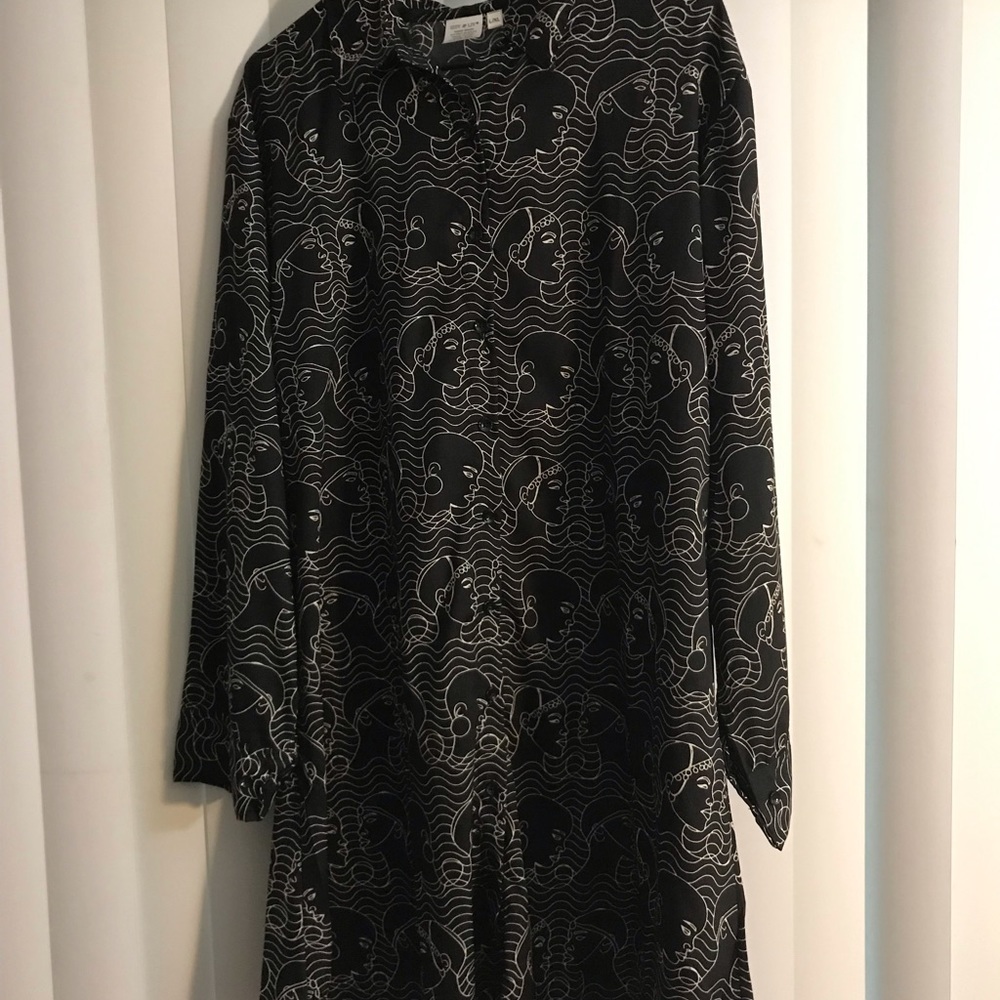 Black and White Shirt Dress.